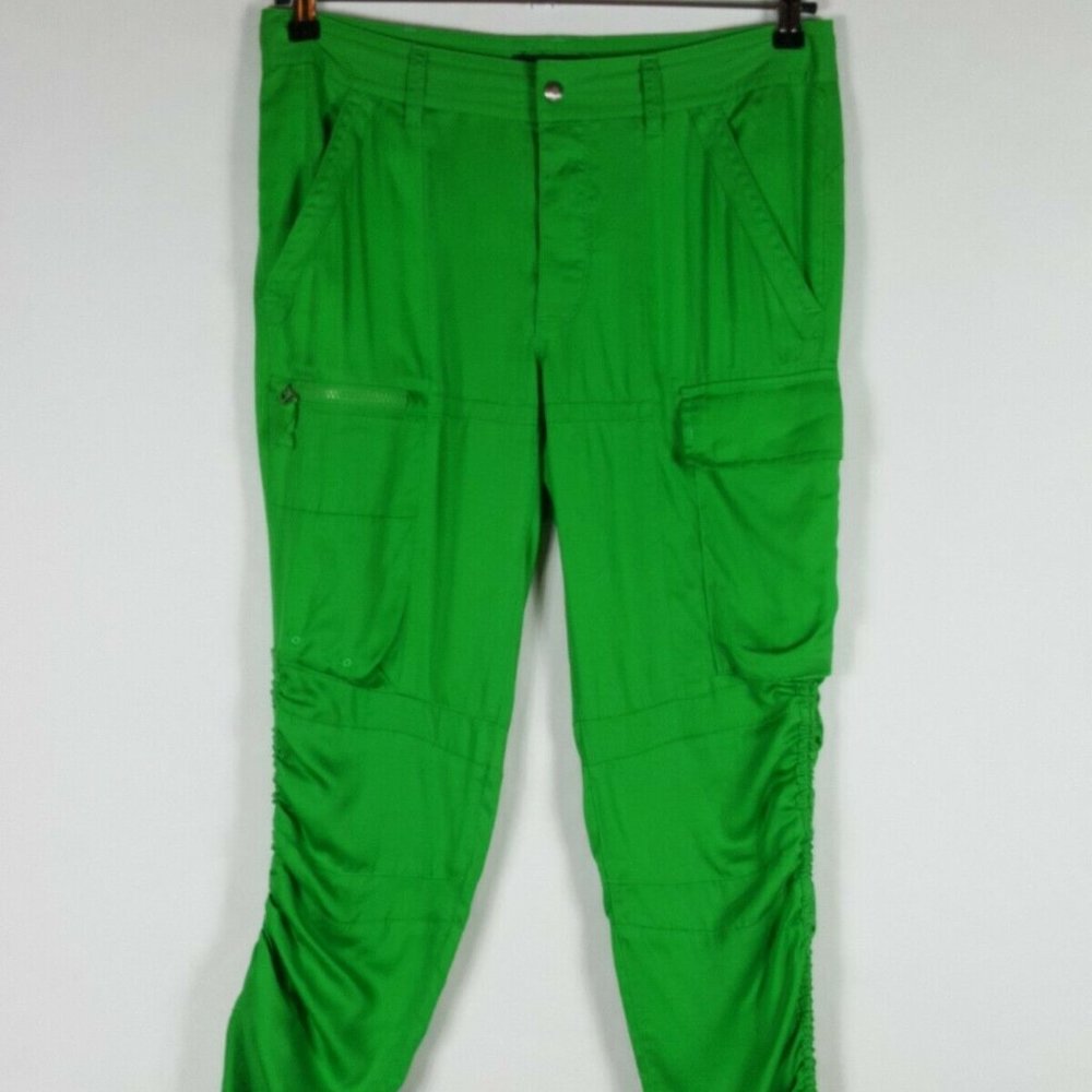 Ralph Lauren Sz 8 Capri Pants Gathered Adjustable
